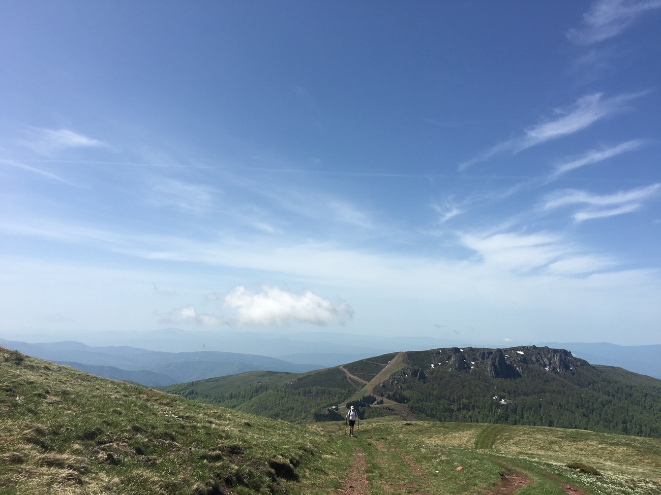 BH auf dem Weg hinauf zum Gipfel vom Midzor, Fr&uuml;hsommer 2021