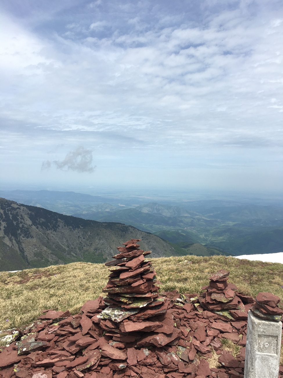 Blick vom Midzor ins Landesinnere Bulgariens