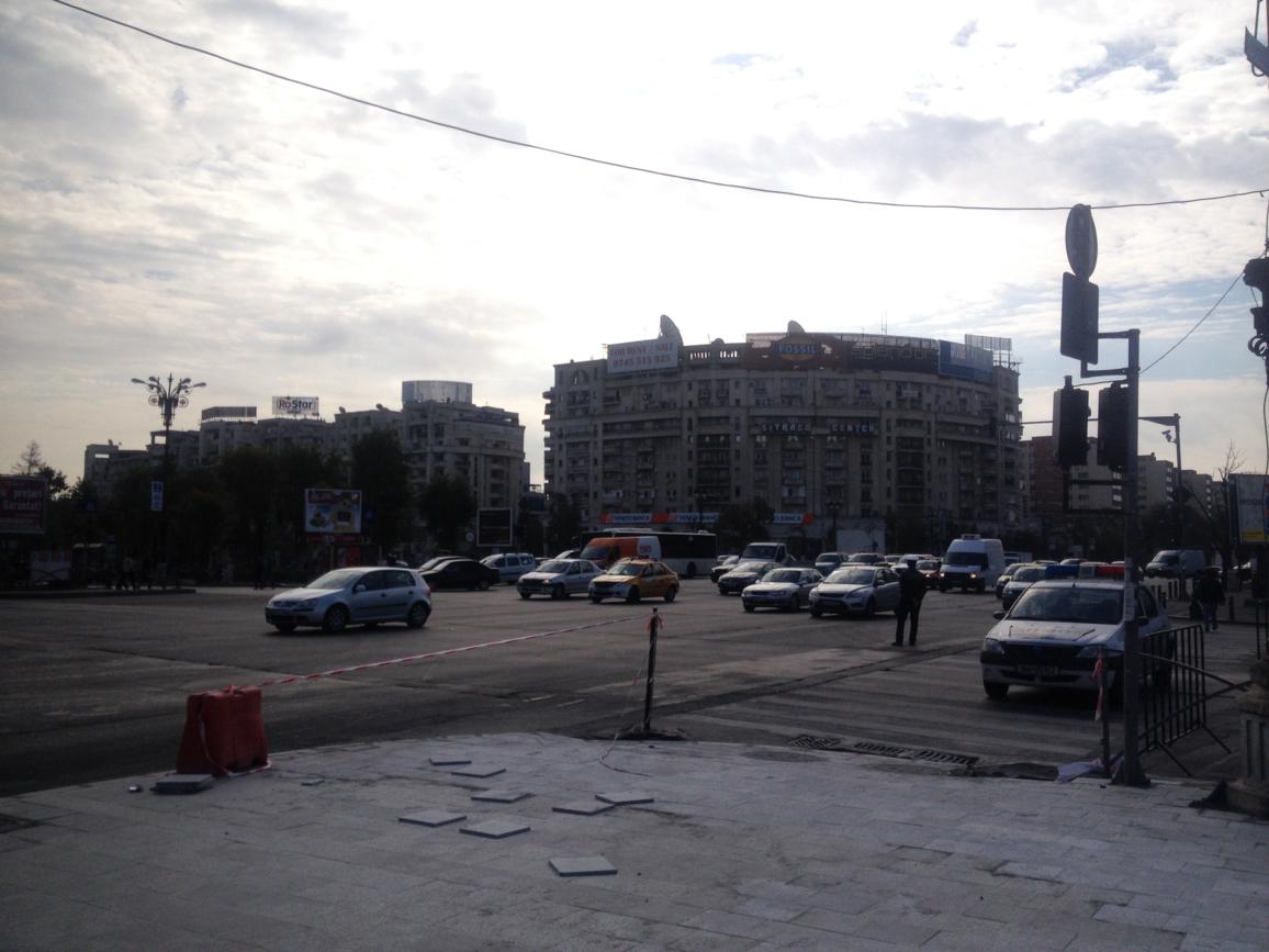 Straßenszene in Bukarest