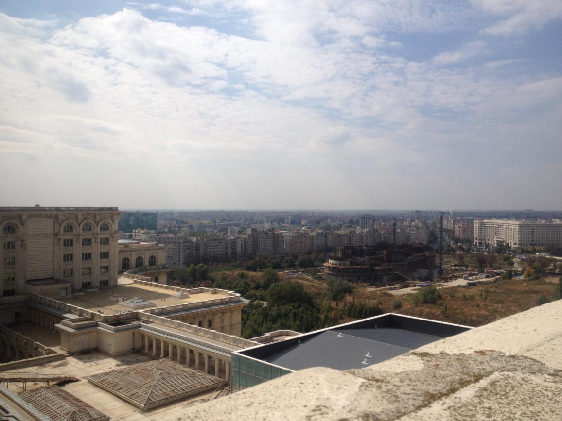 Blick von der Aussichts-Plattform des Präsidentenpalasts, Bukarest