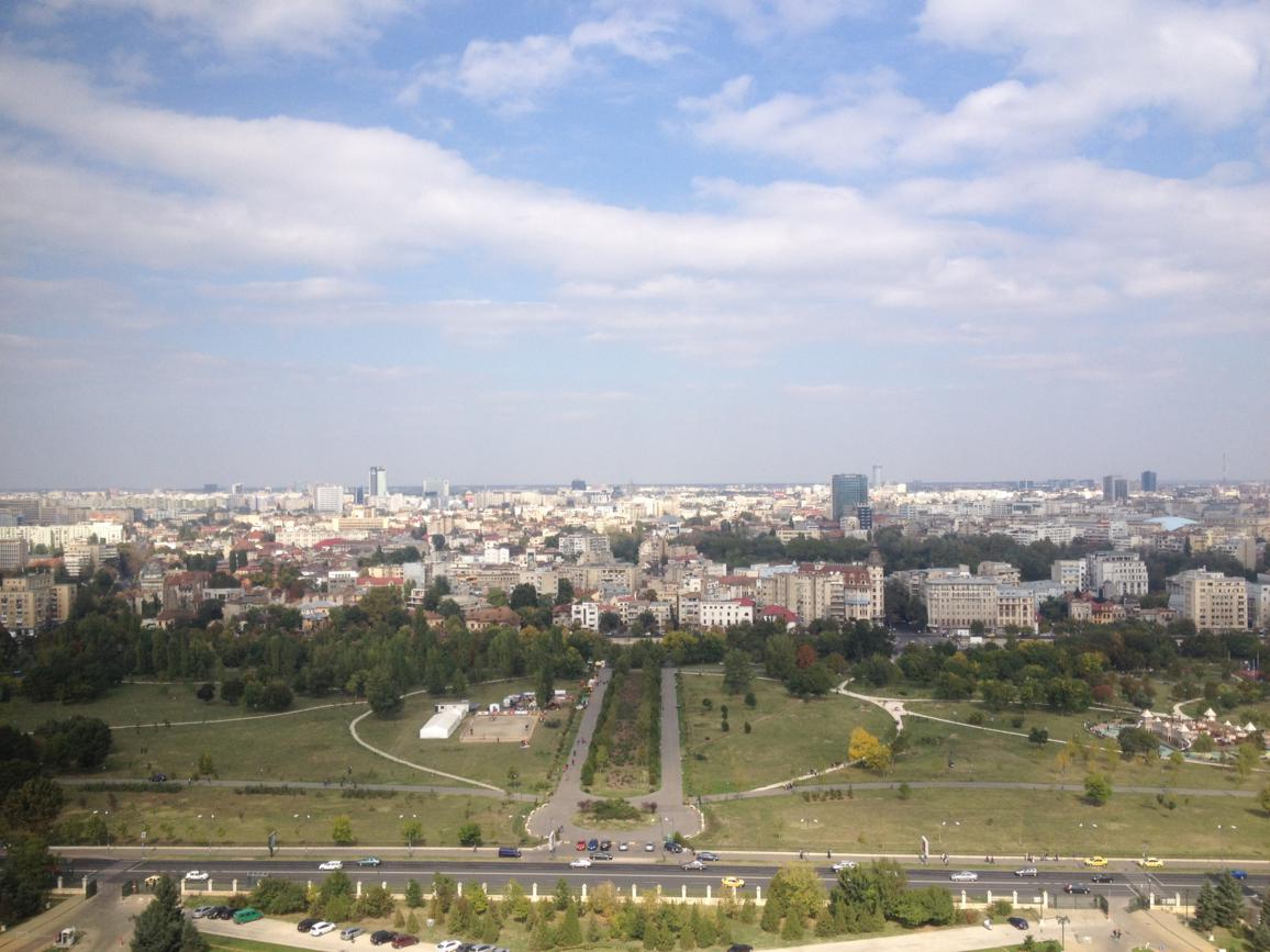 Blick über den Parcul Izvor, Bucuresti