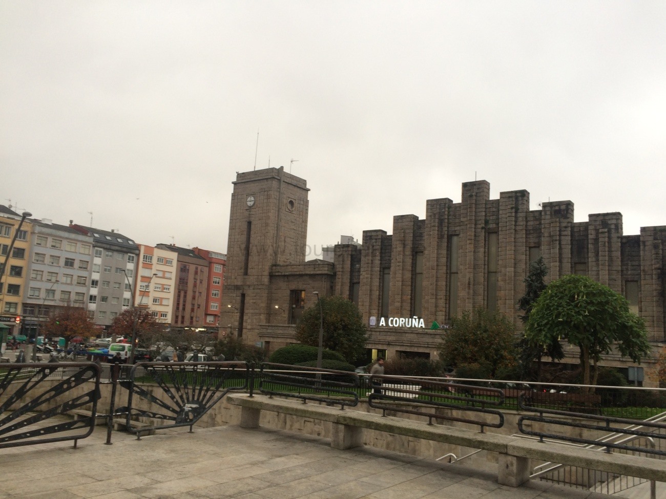 Kopf- bzw. Endbahnhof von A Coruna
