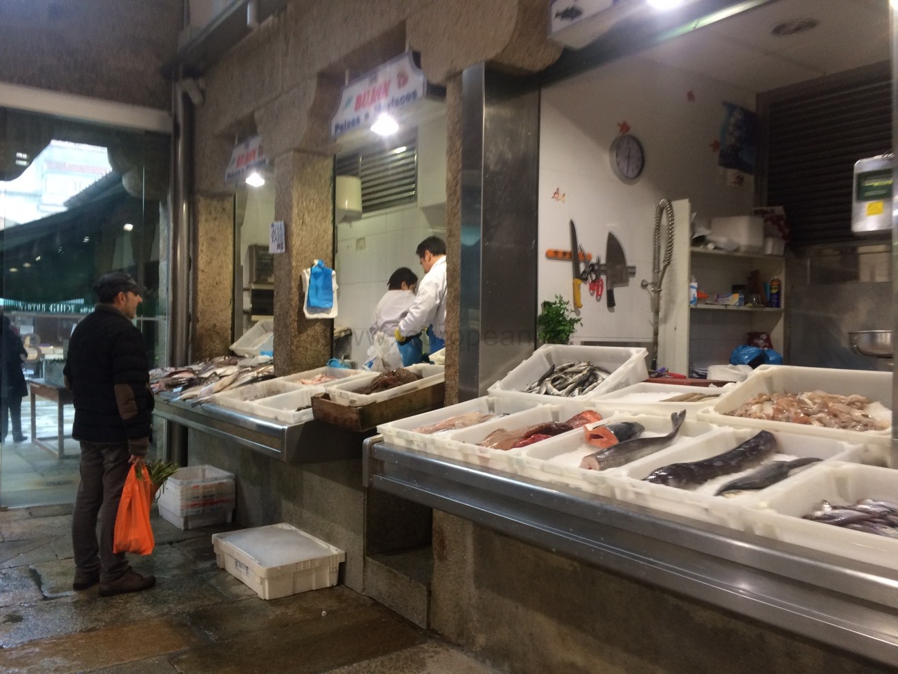 Santiago de Compostela, in der Markthalle 