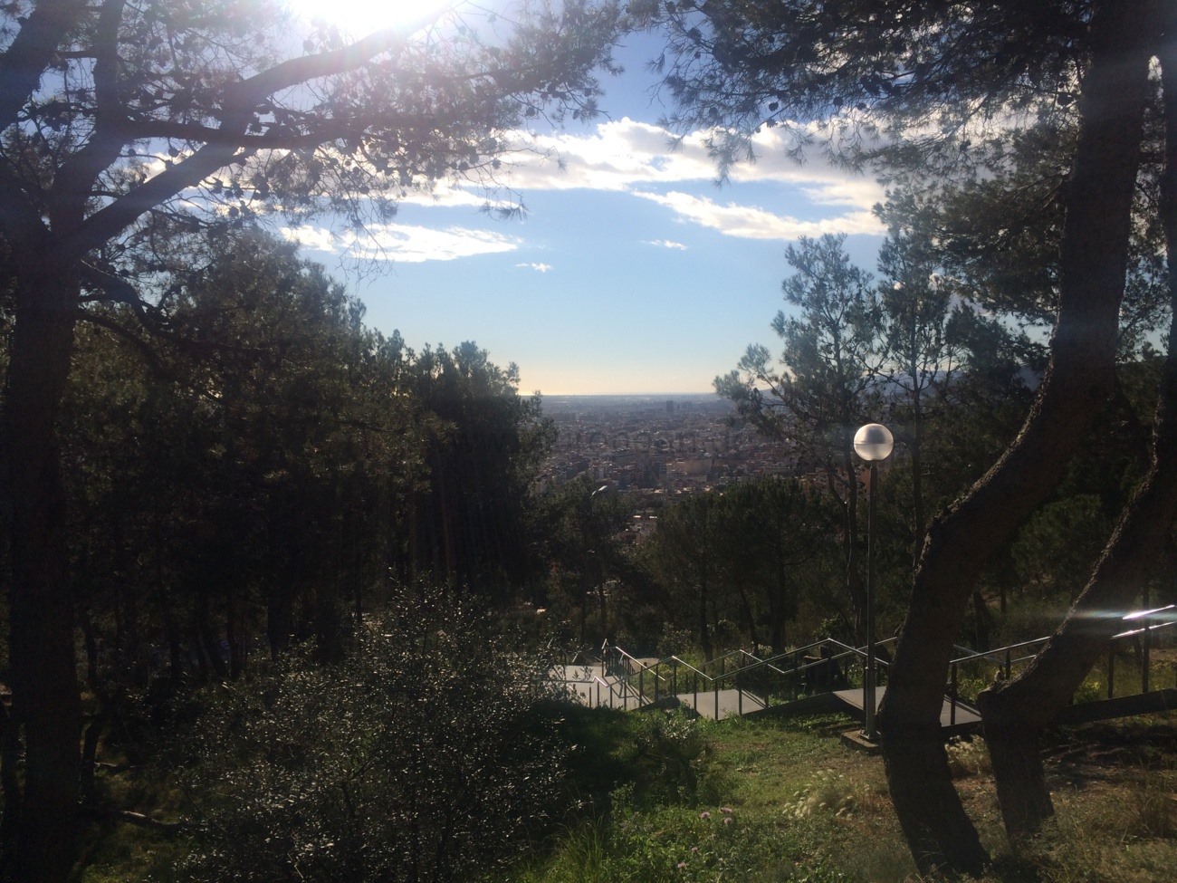 Stiegen hinunter nach Barcelona-Gracia