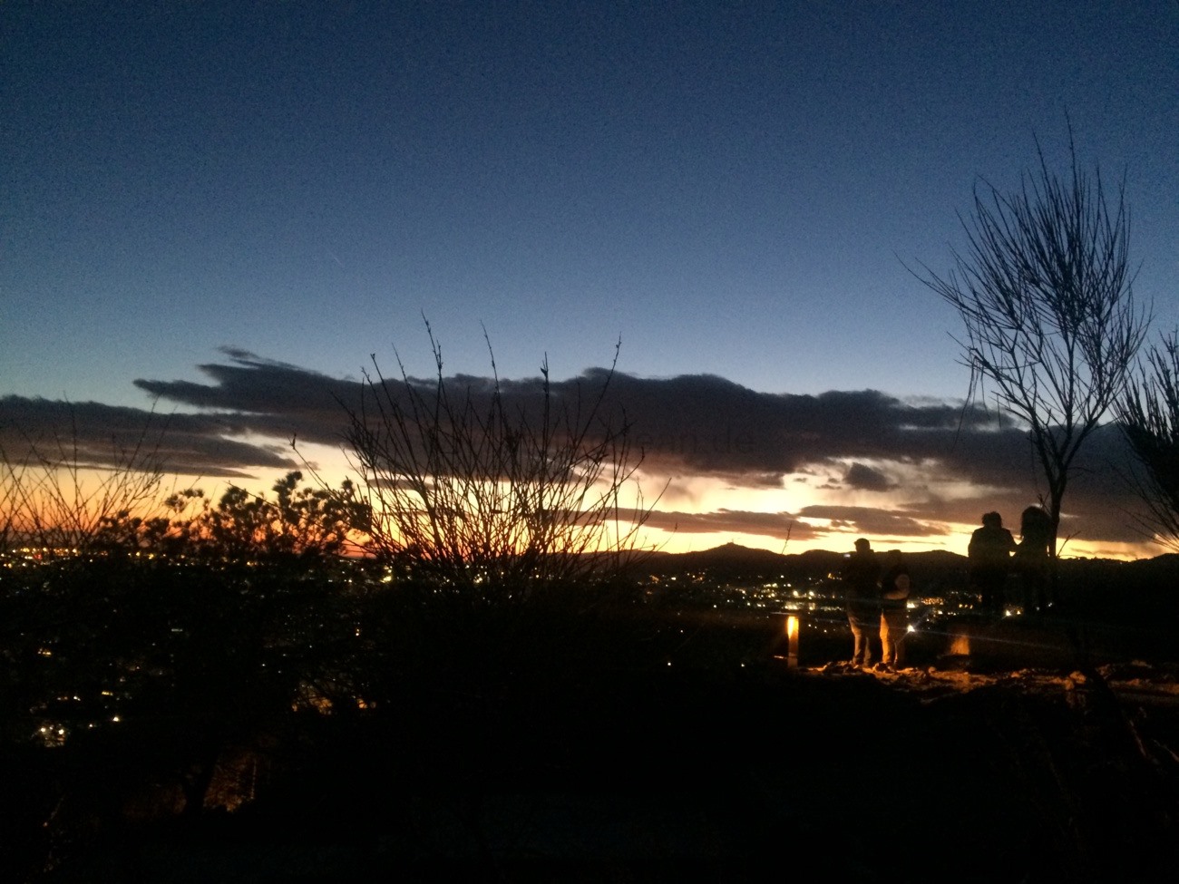 Abendstimmung bei den Bunkeranlagen von Carmel, Barcelona